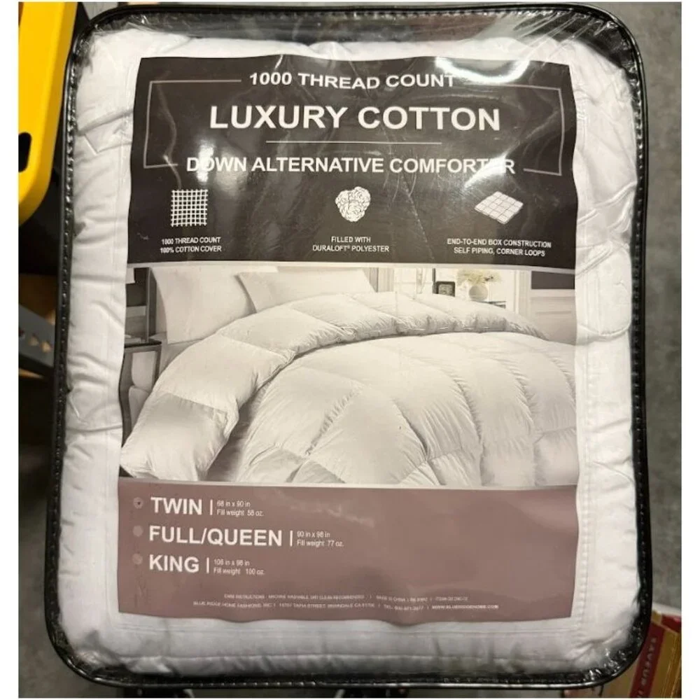 Blue Ridge 1000 Thread Count Cotton Down Alternative Twin Comforter